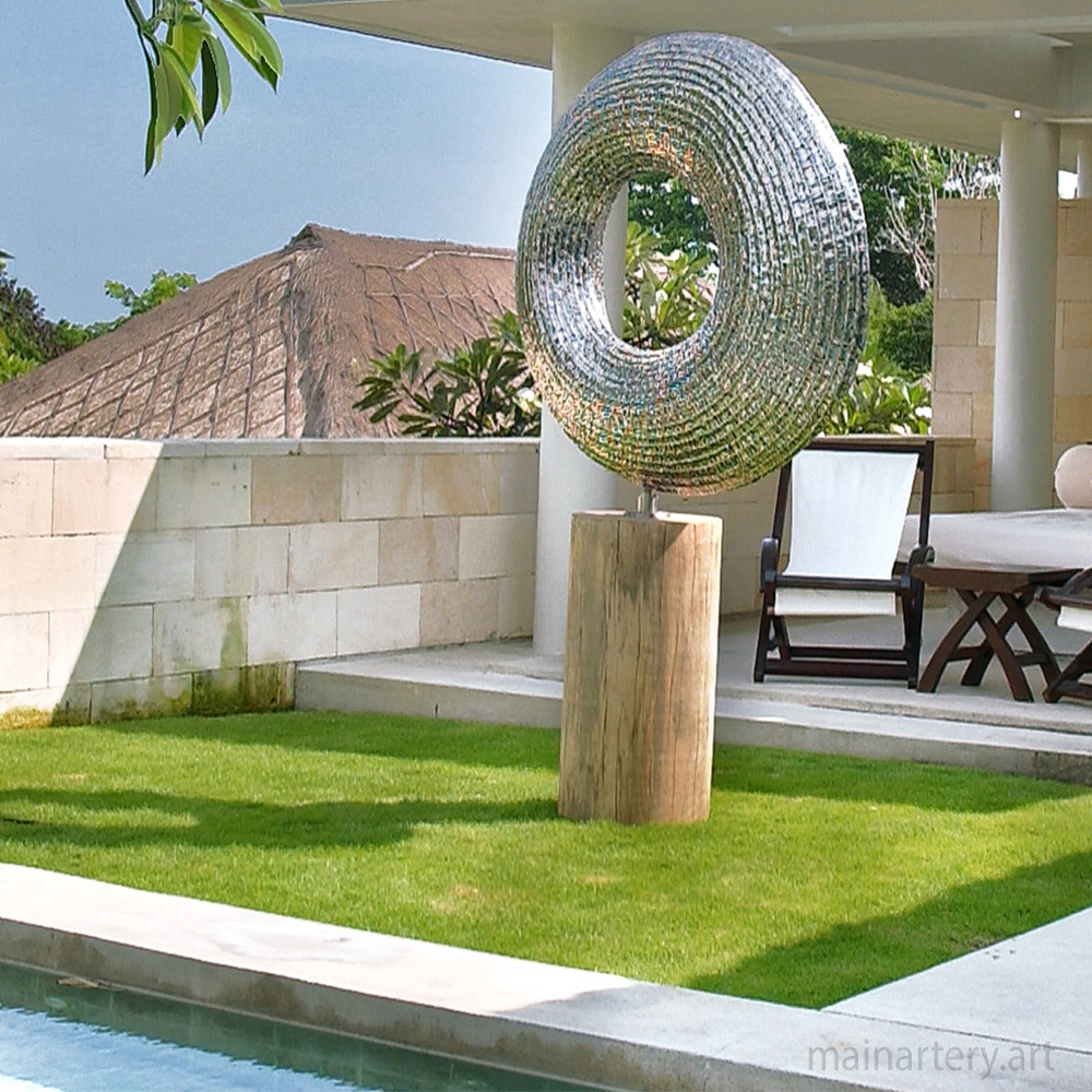 Cover: Philosophical Circular Stainless Sculptures