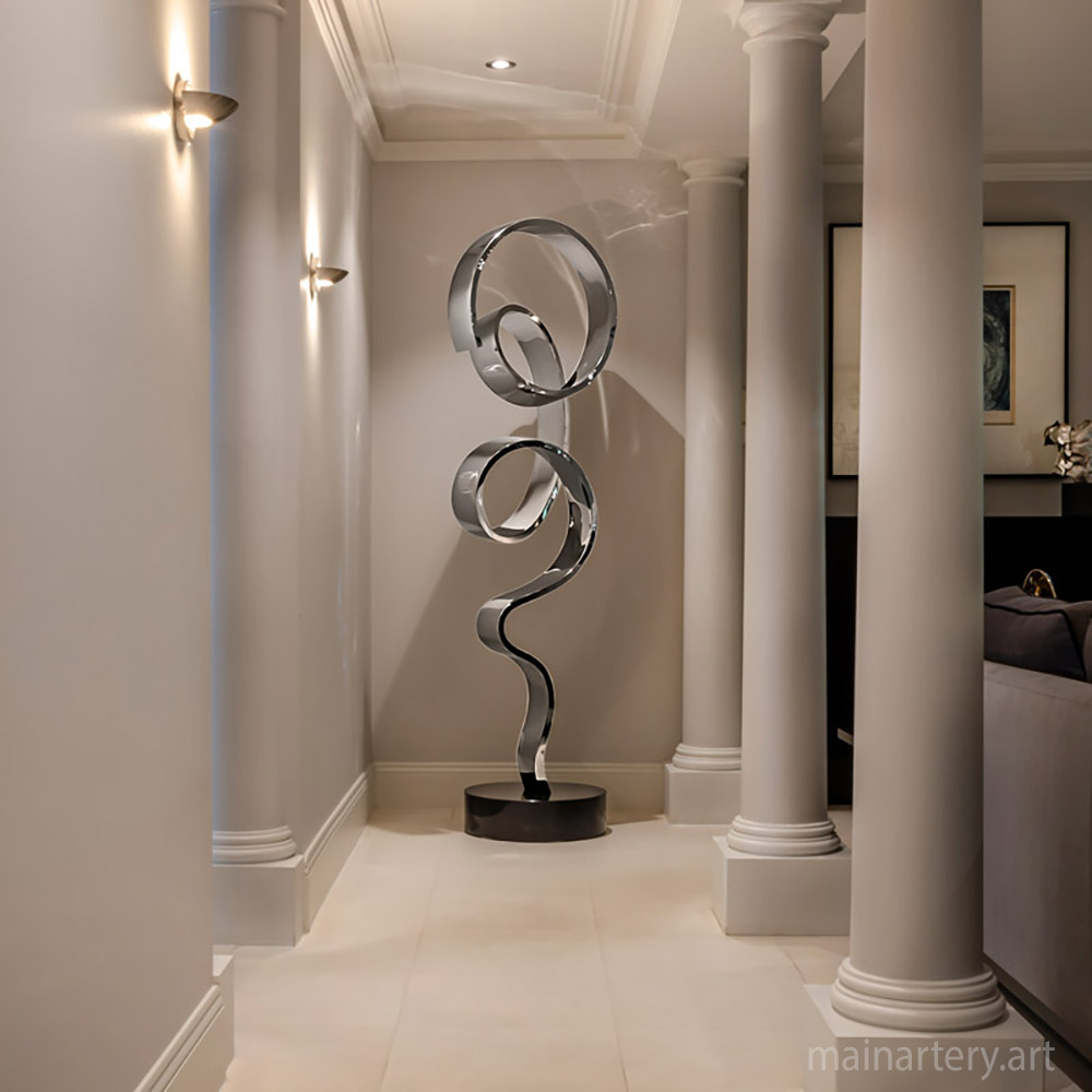 Cover: Large Ribbon Stainless Sculpture
