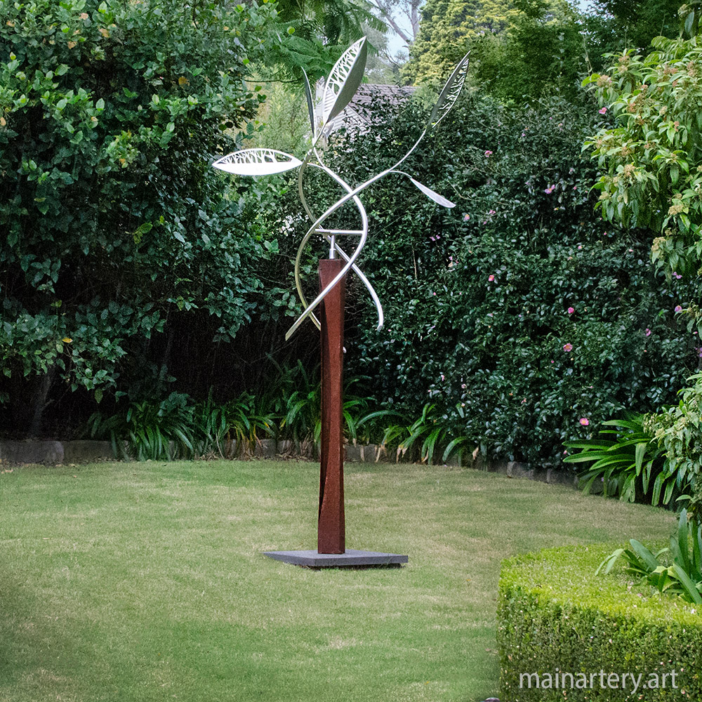 Cover: Garden Corten Steel Leaf Sculpture