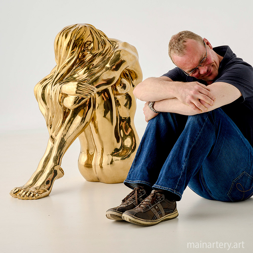 Cover: Golden Solitude Women Bronze Sculptures