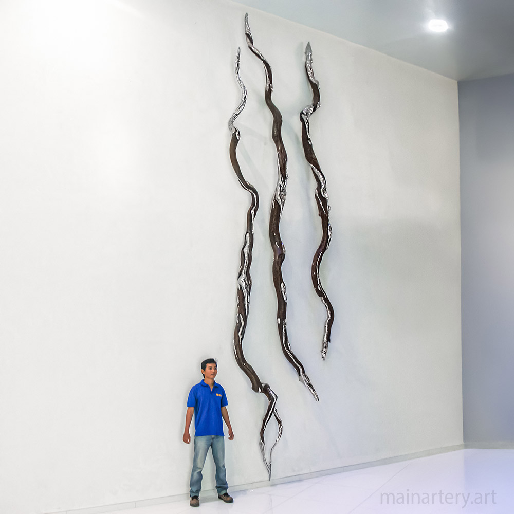 Cover: Elegant Stainless Steel Wall Sculptures