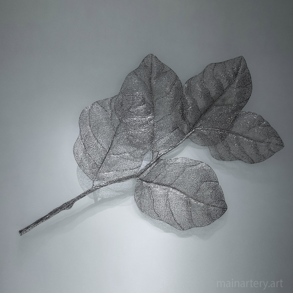 Cover: Espresso Essence Leaf  Sculpture