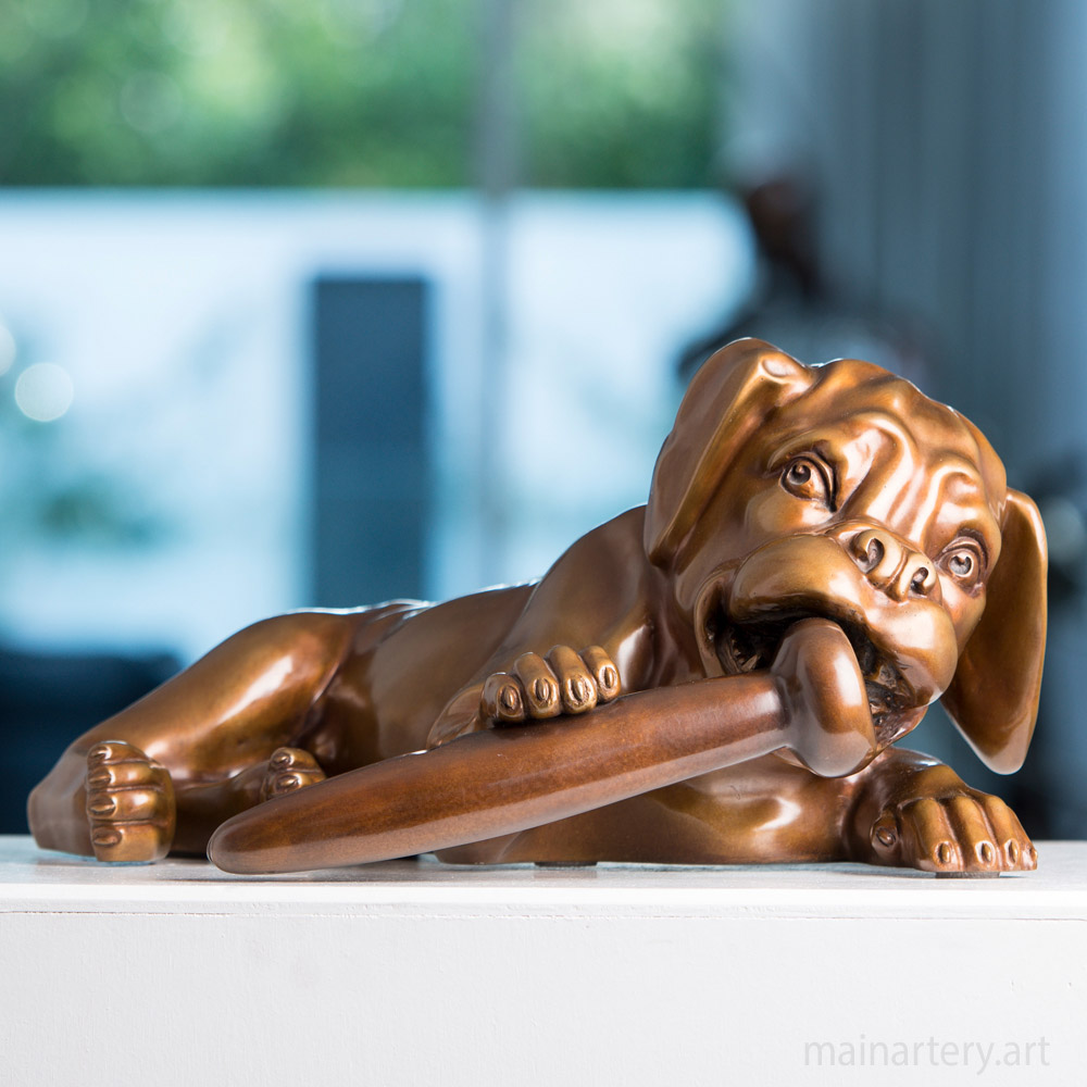 Cover: Mischievous Puppy Sculpture