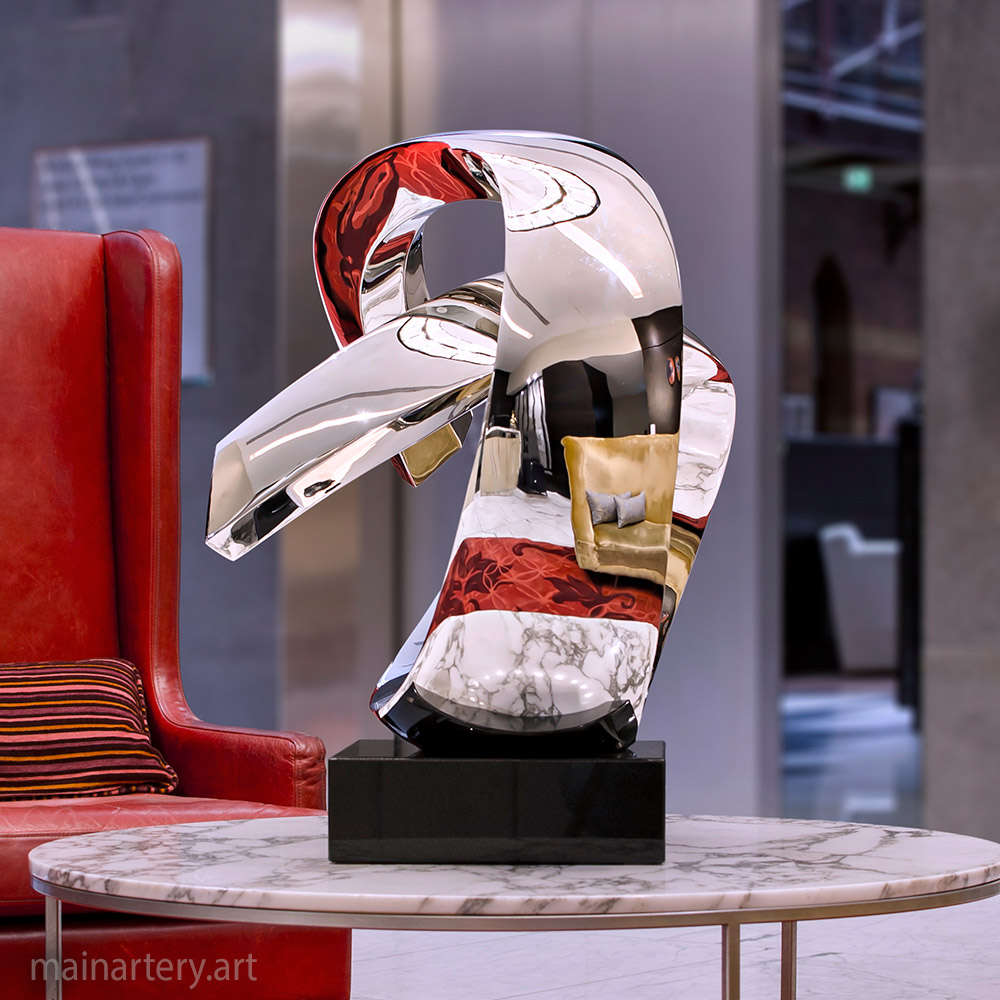 Cover: Tied – Small Stainless Steel Sculpture