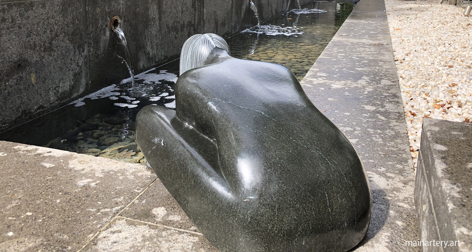 whispers of serenity contemporary stone sculpture image