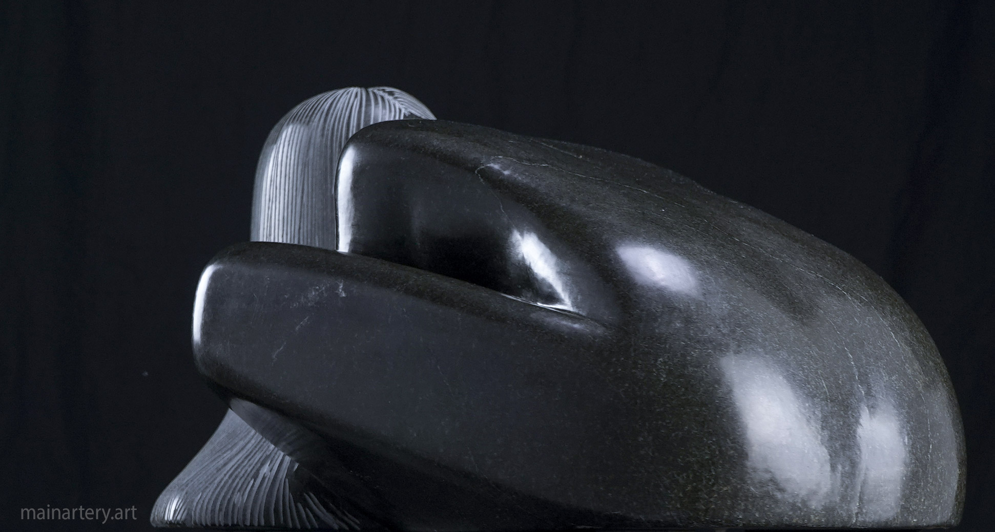 Elegant sculpture 'The Bather' in a calming landscape, 1942x1039 image