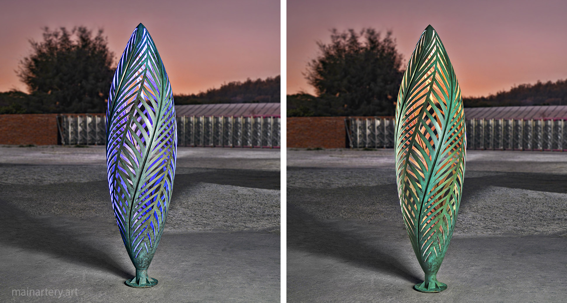 freestanding triumph of the phoenix sculpture image