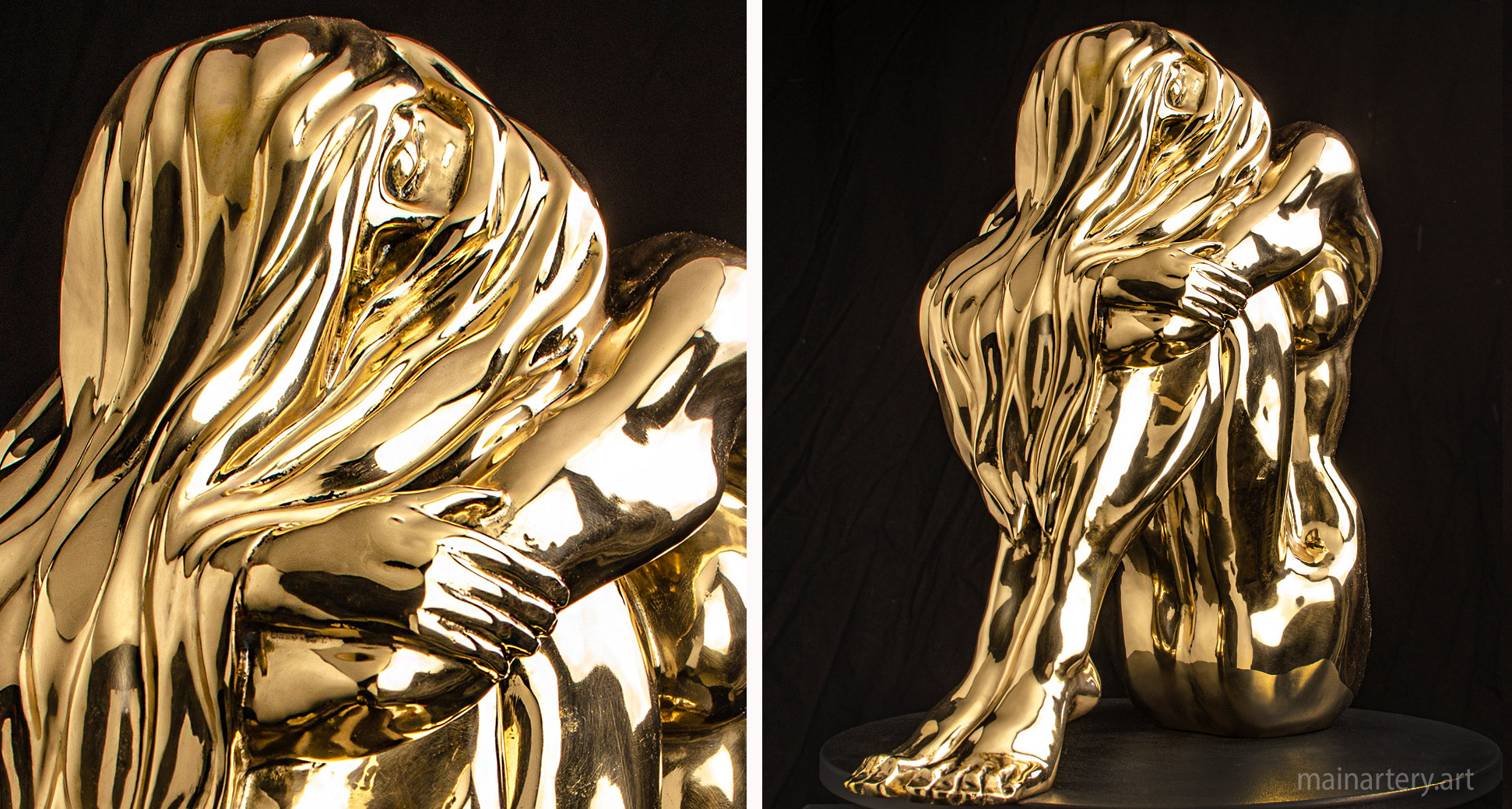 interior bronze female form art image