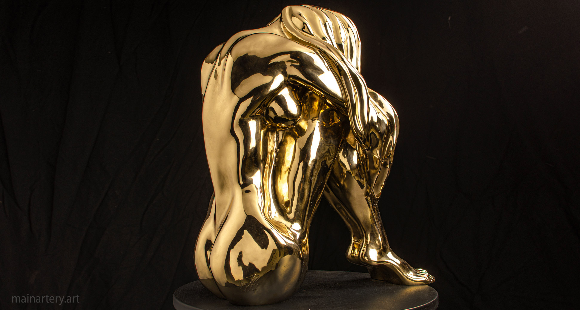 large bronze representational interior artwork image