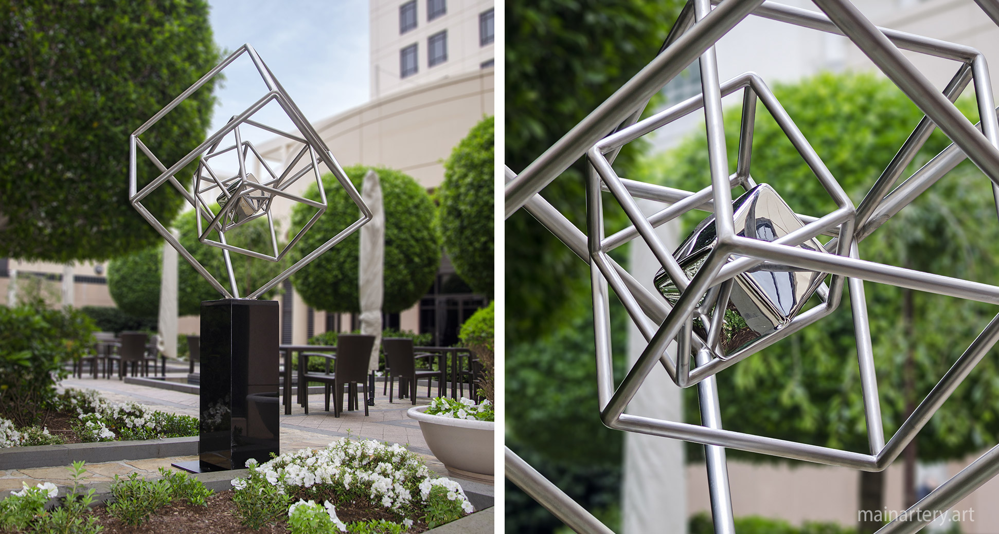 modern freestanding sculpture lease hire retail spaces image