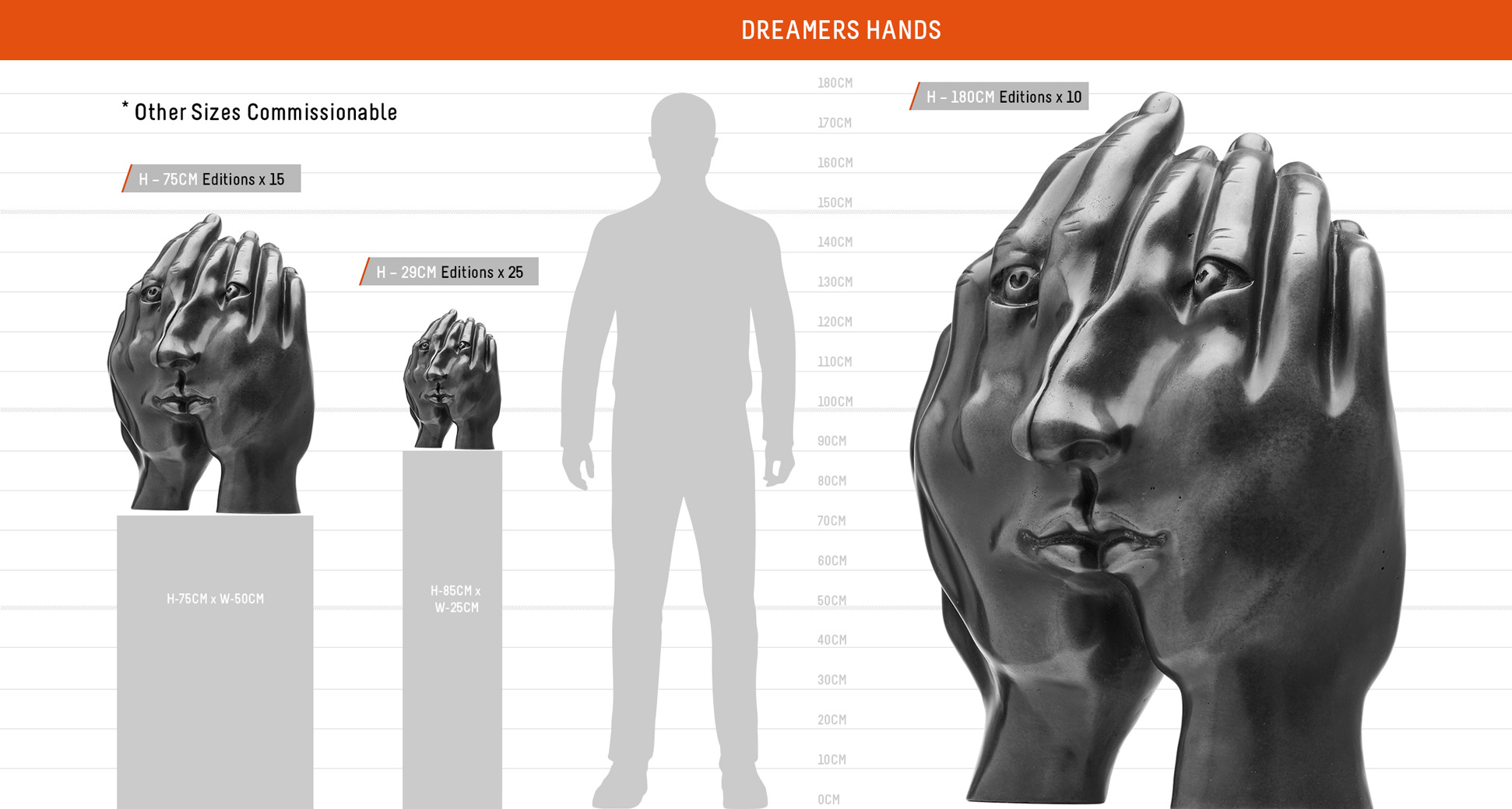 scale sheet dreamers hands sculpture image