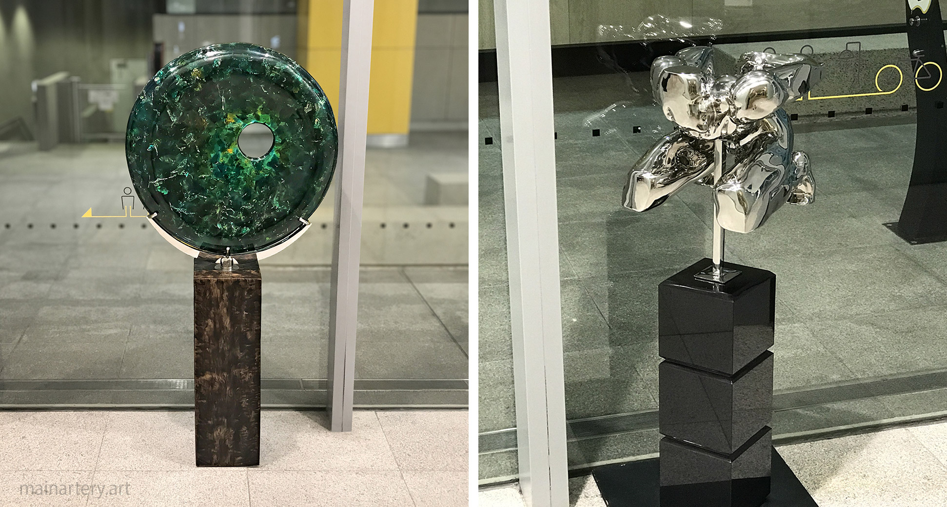 sculpture display rentals commercial foyer mainartery image