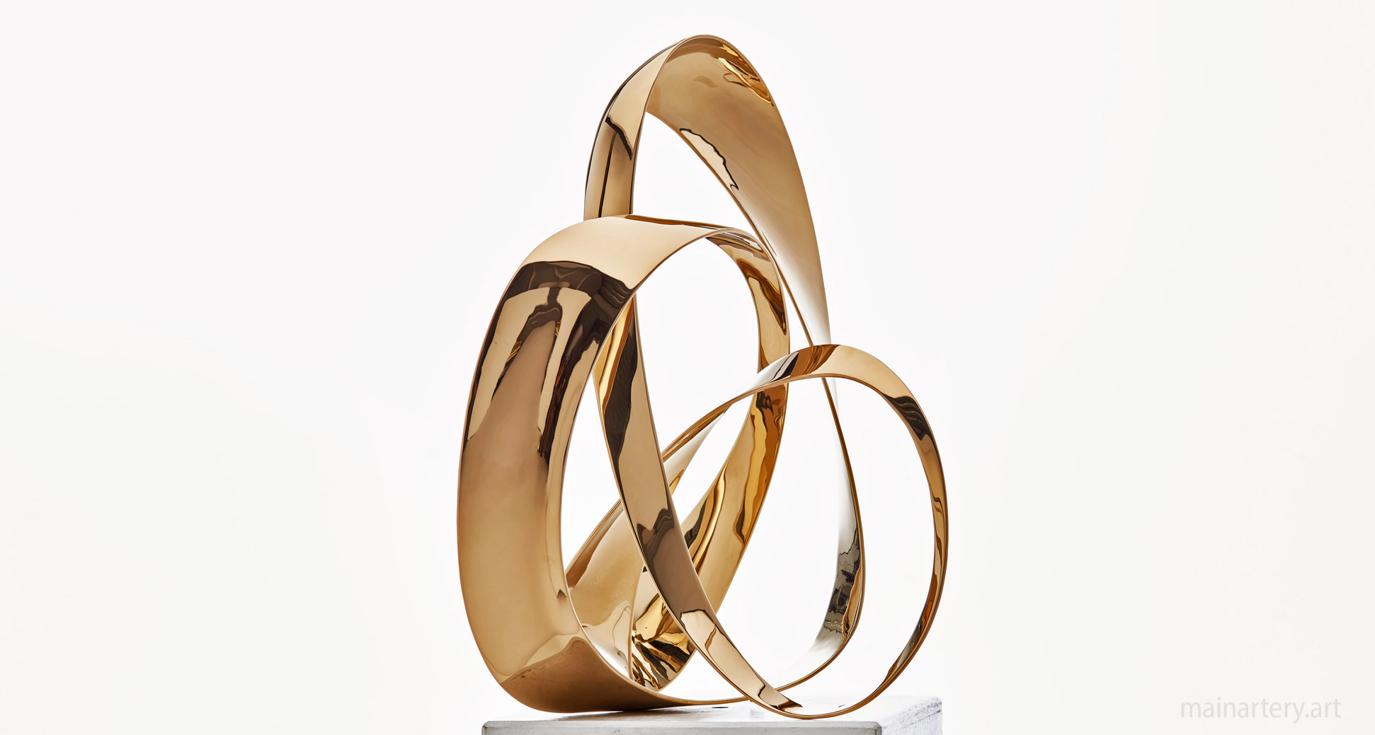 freestanding stainless steel organic interior art image