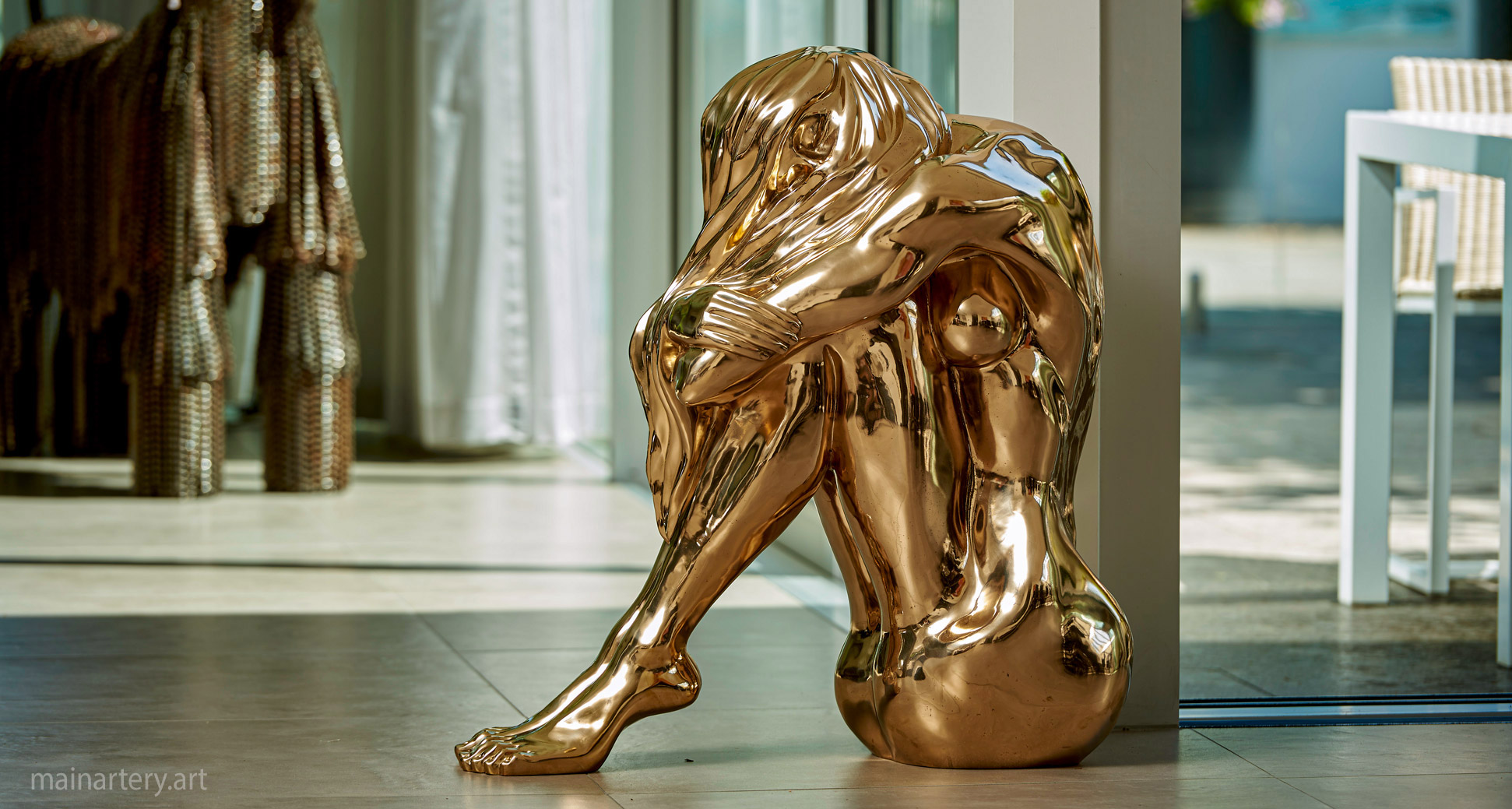 large bronze female forms interior sculpture image