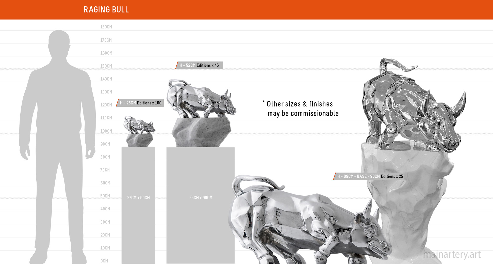 medium raging bull sculpture scale sheet todd stuart image