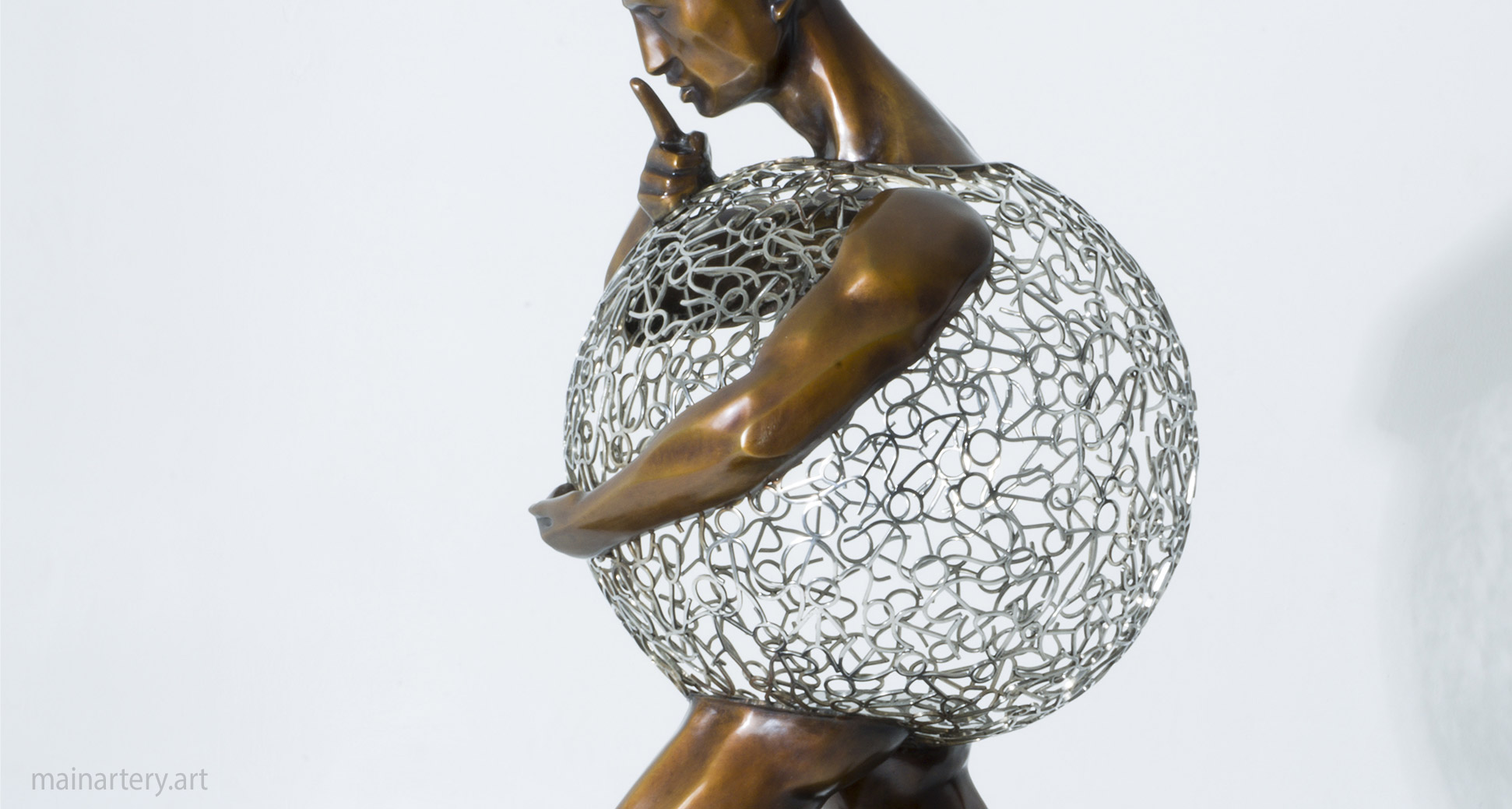 large bronze figurative interior sculpture image