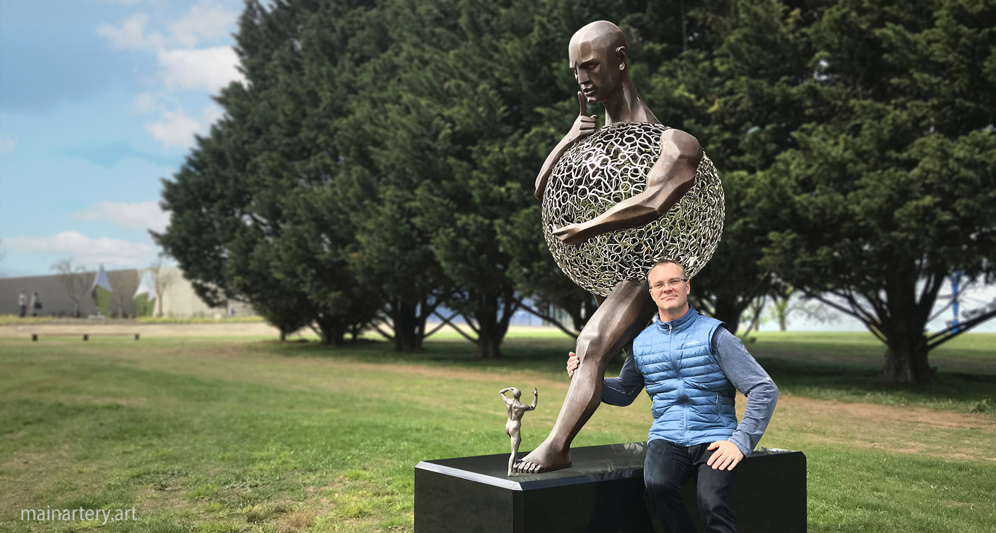 large bronze surreal public art sculpture todd stuart image