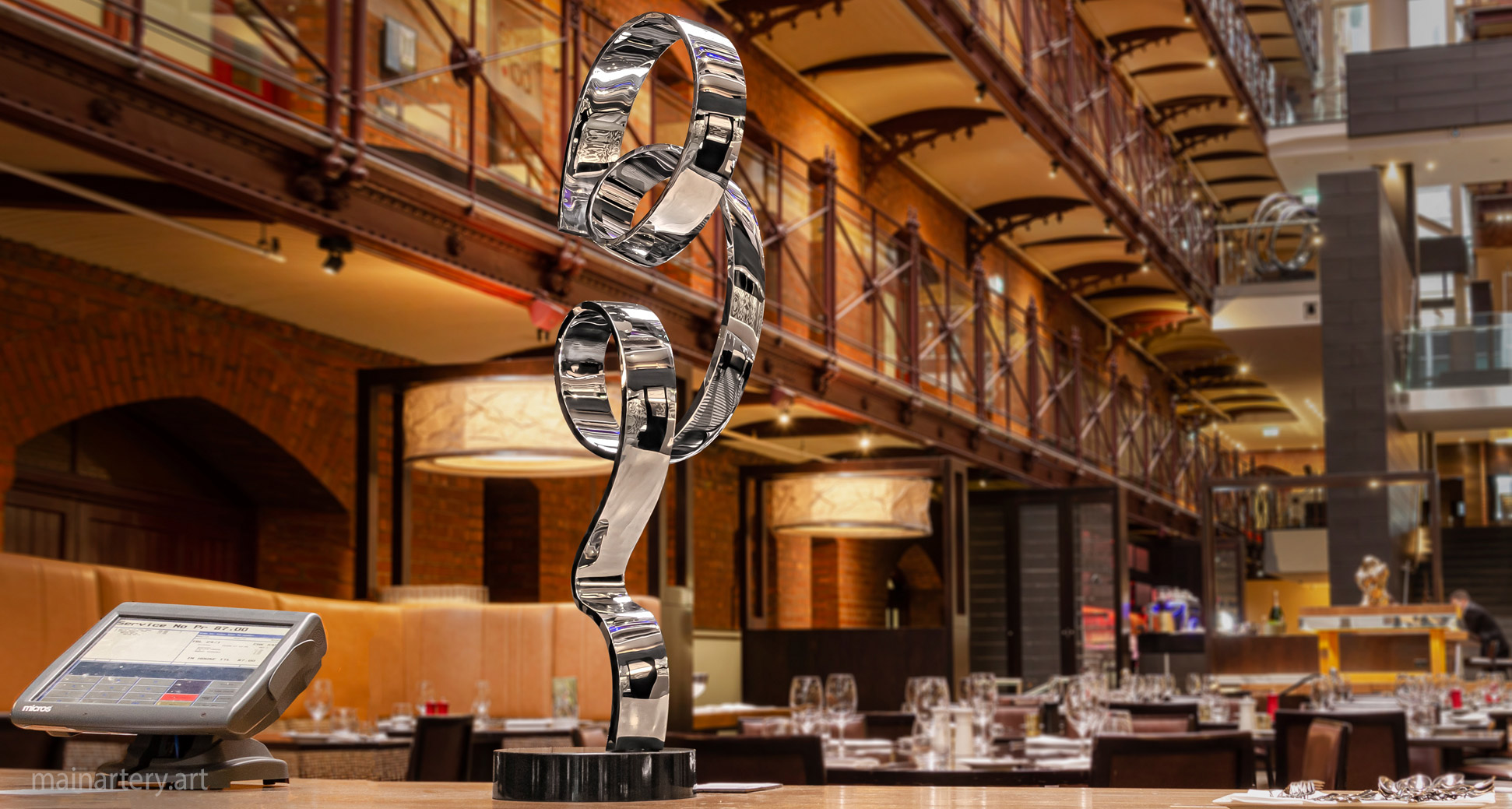 medium polished contemporary interior sculpture image