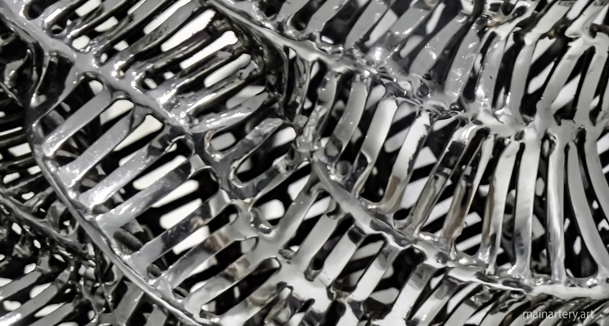 cyclops sculpture exclusivity extreme detail polished stainless image