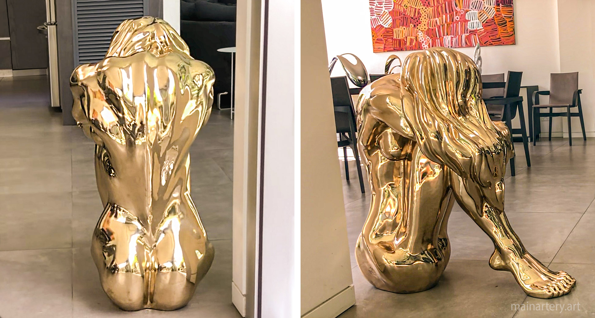 interior bronze nude ms solitude artwork image