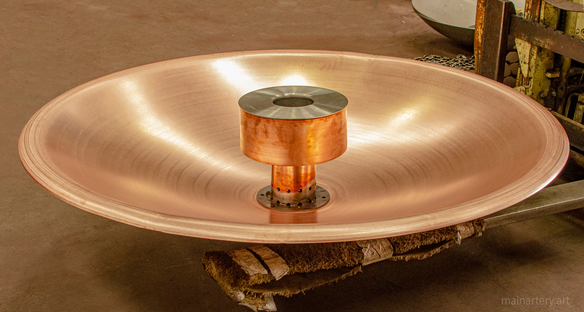 large water bowl ethanol burner feng shui sculpture image