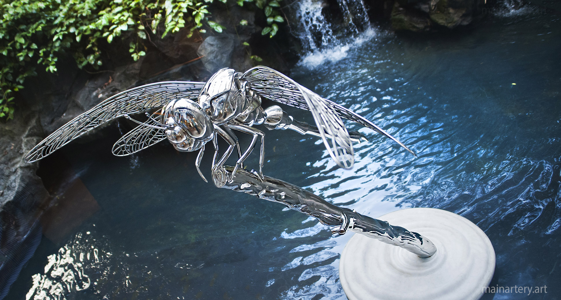 polished dragonfly sculpture todd stuart image