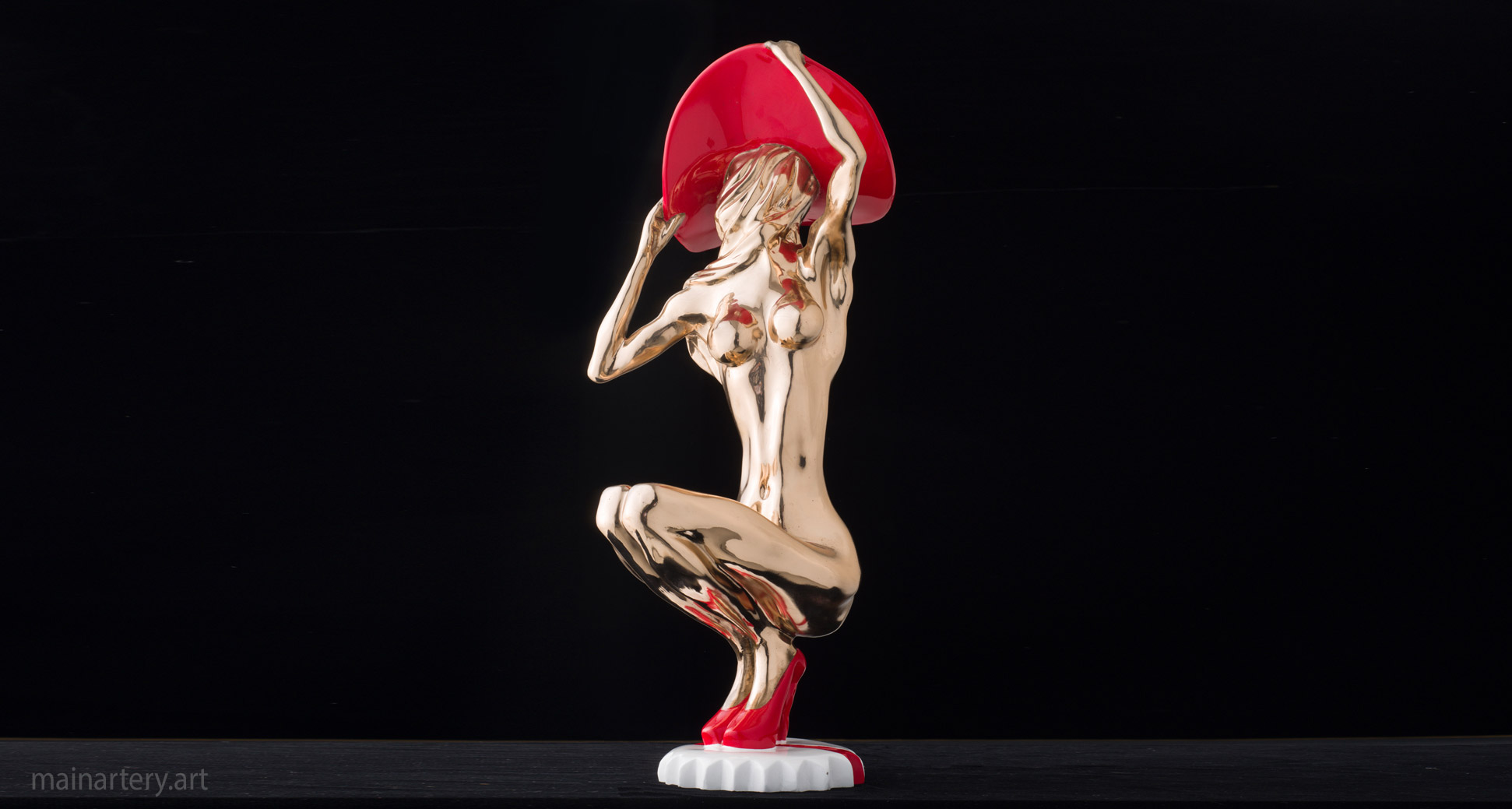 tabletop bronze surreal interior sculpture image