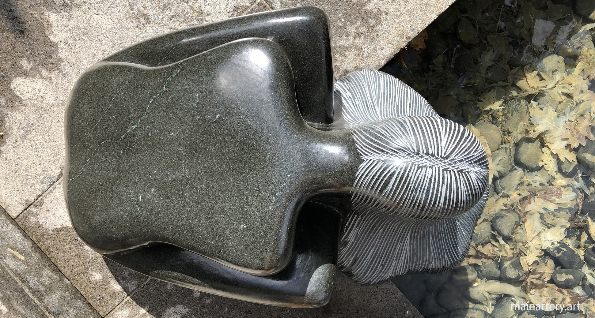 The Bather painting, 1942, depicting a serene figure by the water