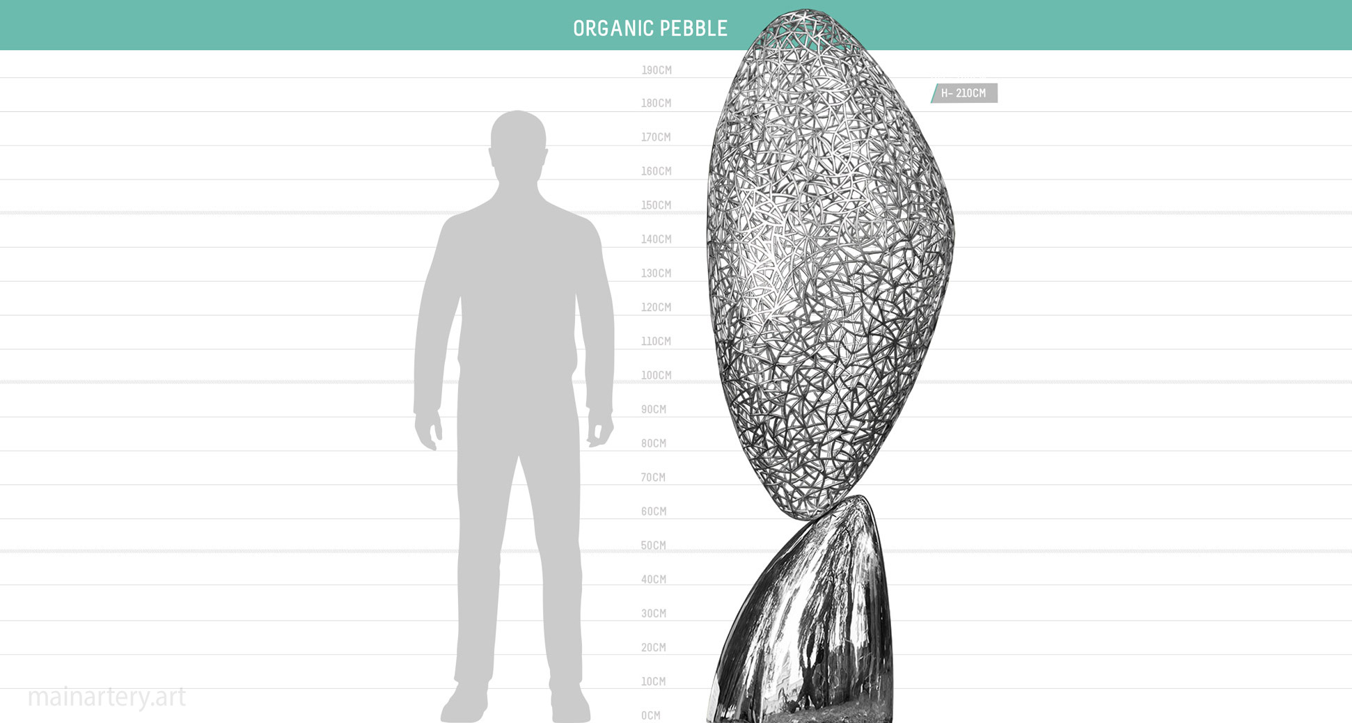 scale sheet pebble sculpture project mainartery image