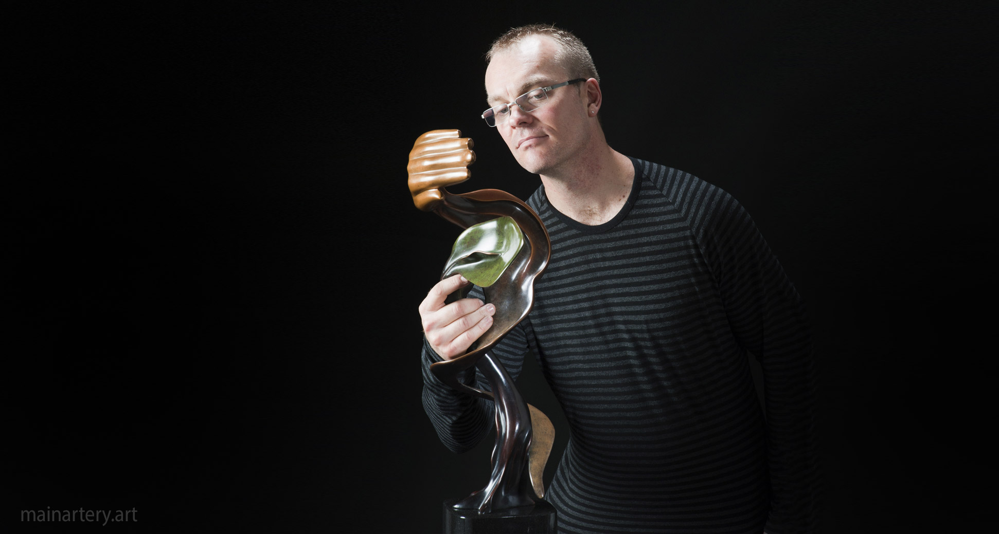 small bronze representational interior sculpture todd stuart image