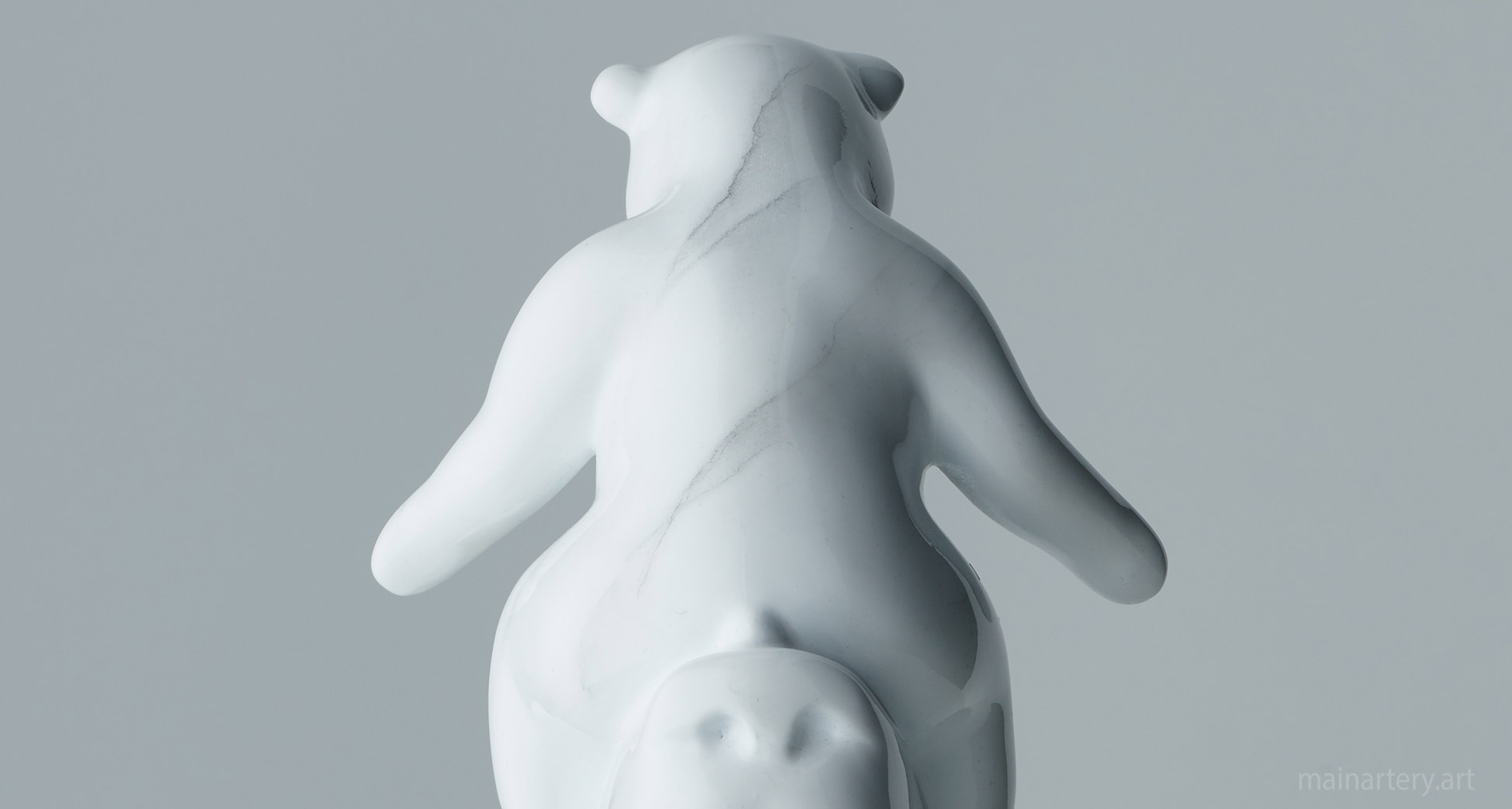 fiberglass contemporary cub polar bear sculpture image